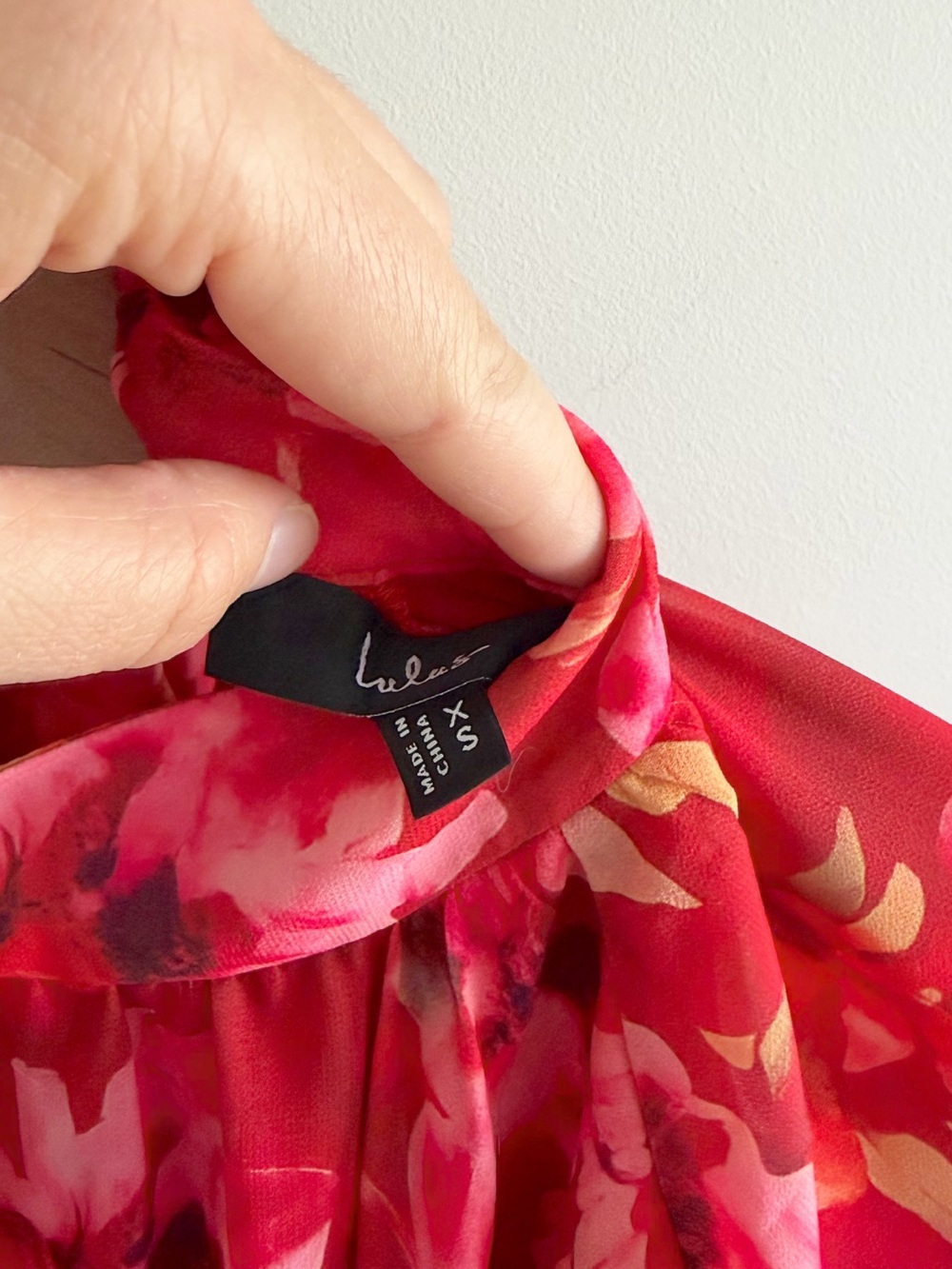 Lulus Lata Red Floral Mock Neck Belted Mini Dress - Picture 8 of 10